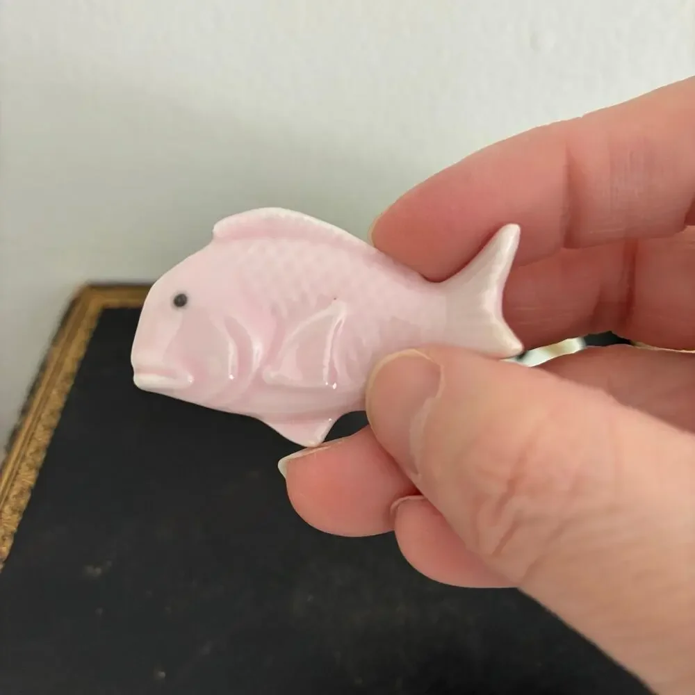 Japanese Ceramic Chopstick Rests Set Animal Fish Rabbit - Picture 5 of 7